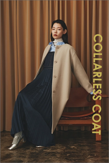 COLLARLESS COAT